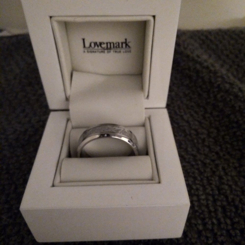 Silver ring women size 10